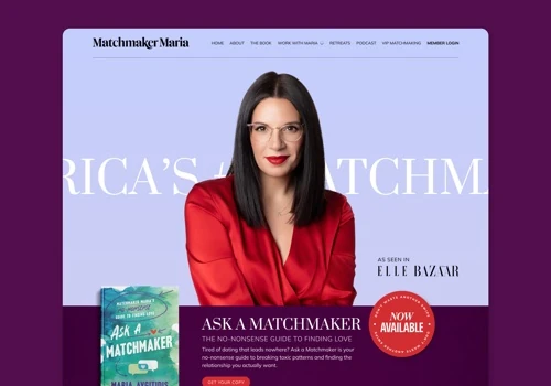 Matchmaker Maria | Branding & Kajabi Website