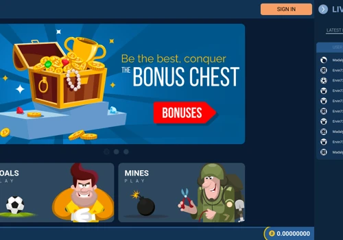 Provably fair bitcoin casino.