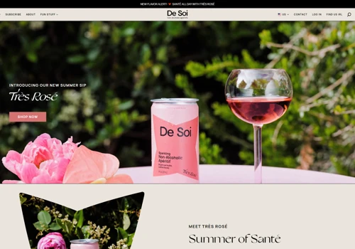Online eCommerce store for the non-alcoholic drink