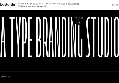 Bastarda Type Website
