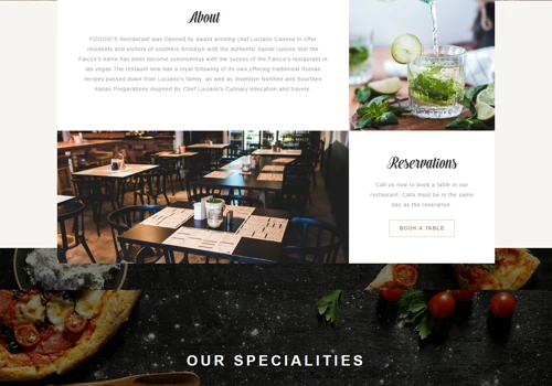 Restaurant Website With Eye-Catching Design.