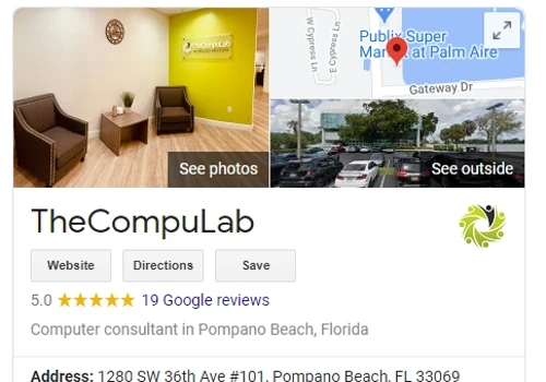 5 star rating in Google Reviews