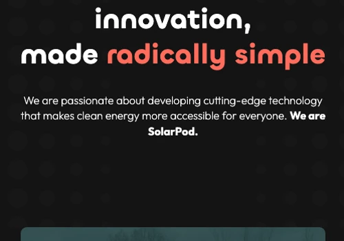 Websites for innovative manufacturing company