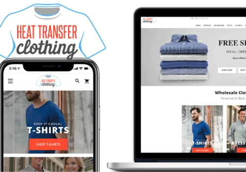 Website Design and Marketing for Heat Transfer Clothing
