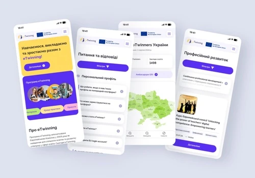 Corporate website for European Education Program