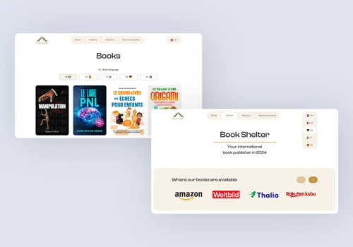 Corporate website for International Book Publisher