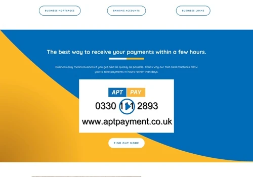 B2B website design for Apt Pay