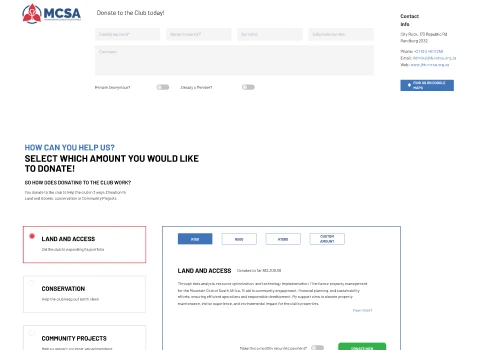 MCSA Donations