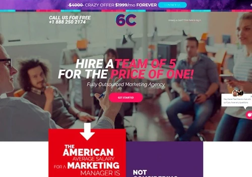 6C Marketing Landing Page