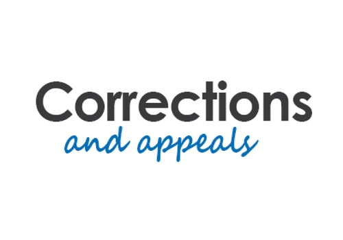 Corrections and Appeals