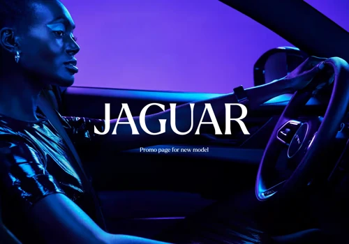 Jaguar promotion landing page