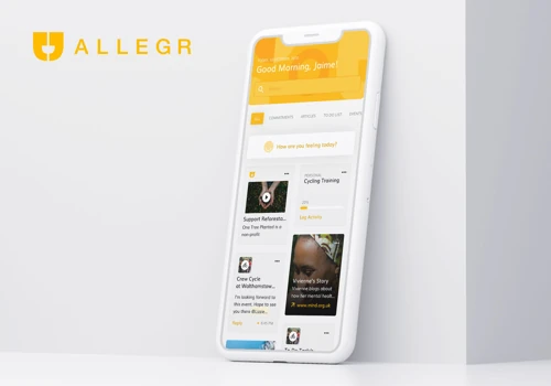 Community building app for Allegr