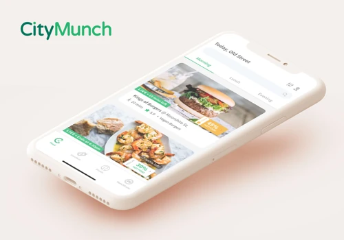 Food discovery app for CityMunch