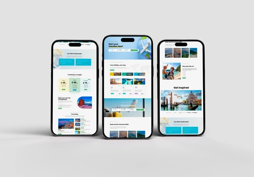 Website for British Travel Agency
