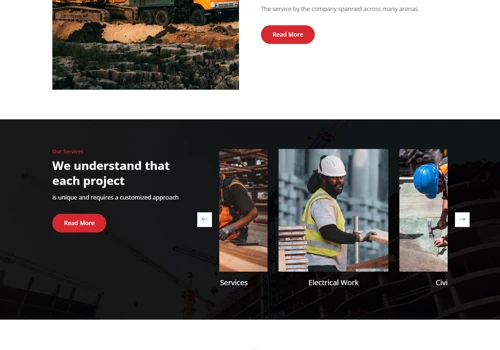 Website Development for Saudi Contracting Firm