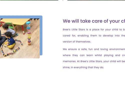 Web Development for Child Care Center