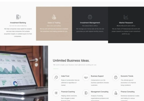Financial services website
