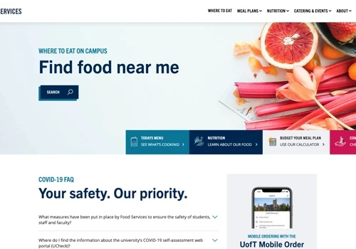WordPress - U of T Food Services