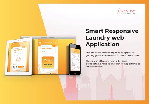 Web application for laundromat