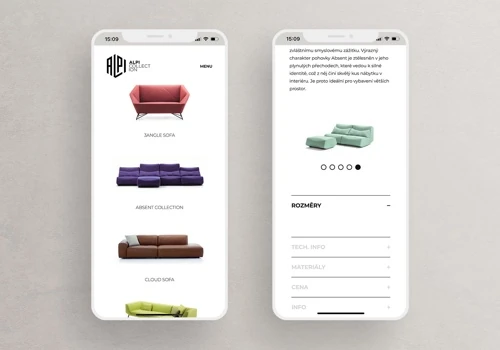 Alpi Collection Digital Branding, UX/UI