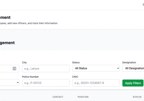 Police Management System