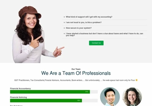 Prakash & Associates Tax Solution Website With Clint Portal