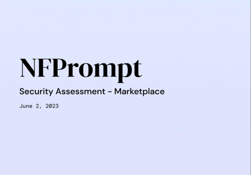 NFPrompt Security Audit (NFT Marketplace on BSC)