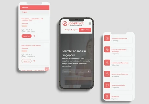 Web Design & Development for JobsPivot