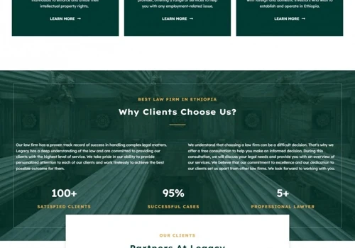 website development for legacy Law Firm LLP