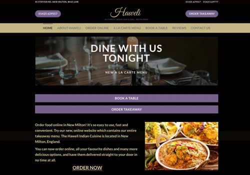 Restaurant Website Design
