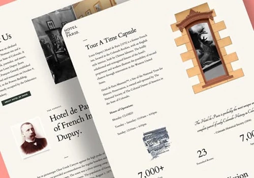 Hotel de Paris Museum Website Design