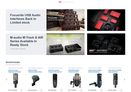 Pro audio Website