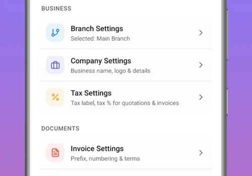 Billaro – Invoice & Business Management Mobile App