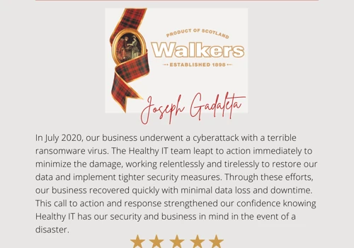 Helped our client through a massive ransomware attack