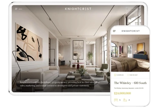Knightcrest website & brand design