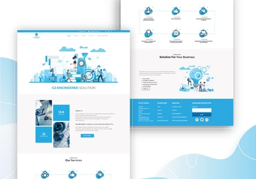 Professional Engineering & Workers Website Design