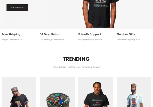 Batefego Ecommerce Website
