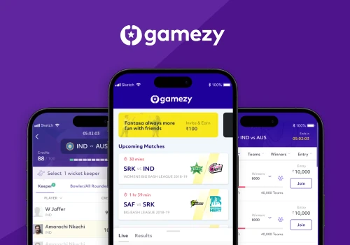 Gamezy - Fantasy Gaming App over 1 million users