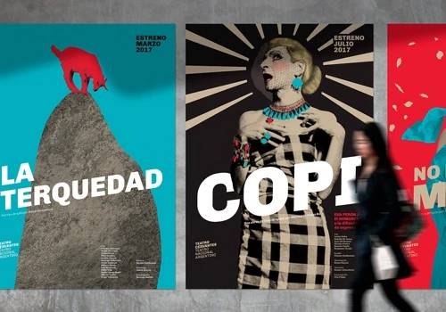 Rebranding and poster design for Teatro Nacional Argentino - Teatro Cervantes (Argentinian National Theater)