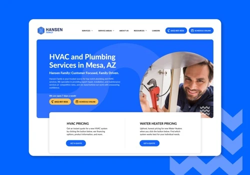 Rebranding and Website Overhaul for Plumbing Compa