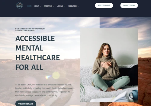 Be Better Utah Website Design