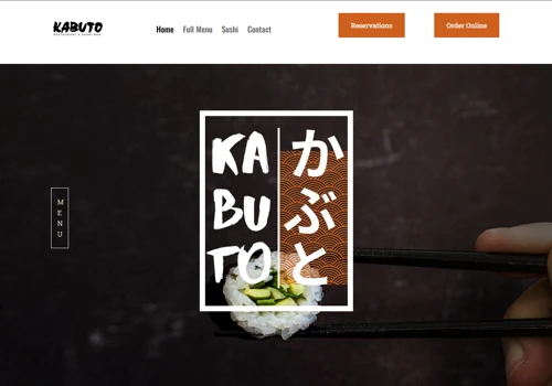 Sushi Restaurant Web Design