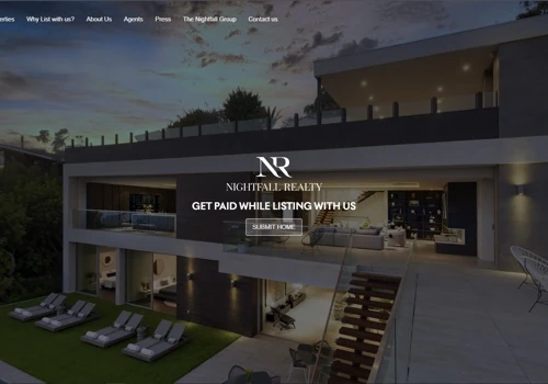 Real estate website redesign and layout