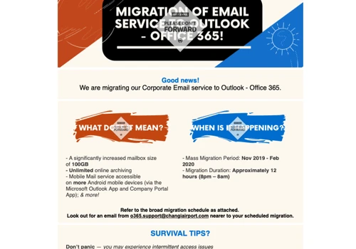 Changi Airport Group - E-Newsletter Design
