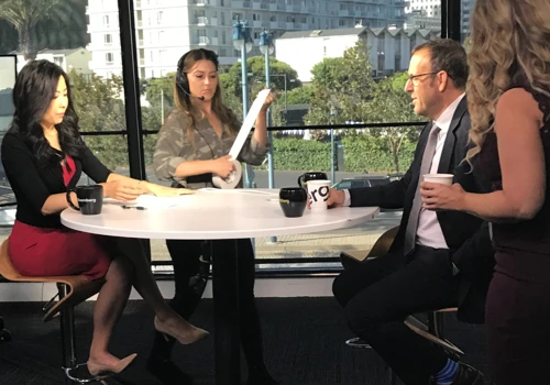 LIVE on set with Bloomberg