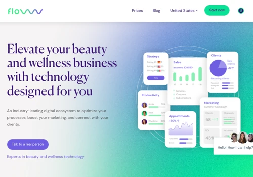 Web Development for Flowww beauty and wellness