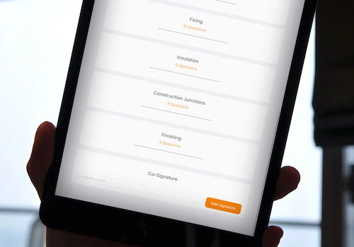 Field Operatives Application for improved and instant report creation for fermacell