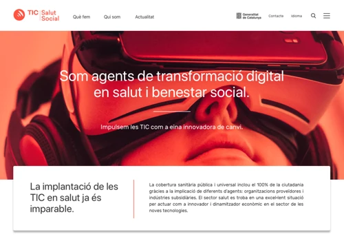 Tic Salut - Brand Media Website