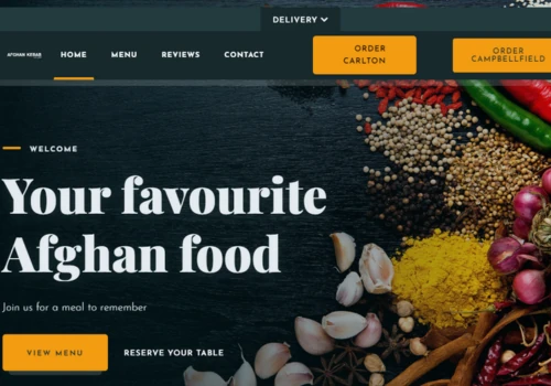 Online Restaurant website