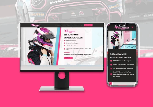 Wordpress design and build for a UK racing team